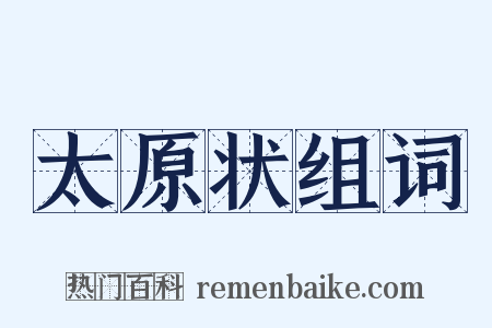 太原状组词是什么意思的图片